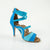 Azure Open Toe Stiletto Sandals Dance Shoes