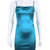 Blue Belle High Slit Shimmer Dress - zijistyle