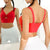 Sporty Bra Top with Cinched Knot Front