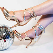 Golden Athena II Open Toe Stiletto Latin Dance Sandals