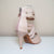 Diva Open Toe Stiletto Sandals Dance Shoes (Beige)