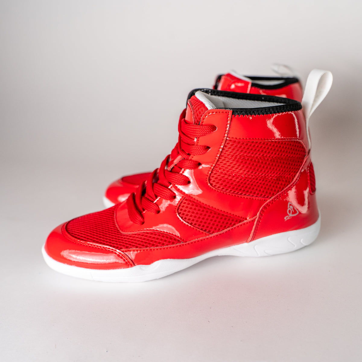 Vigor X Red Glossy High-Top Unisex Dance Sneakers - MYZIJI