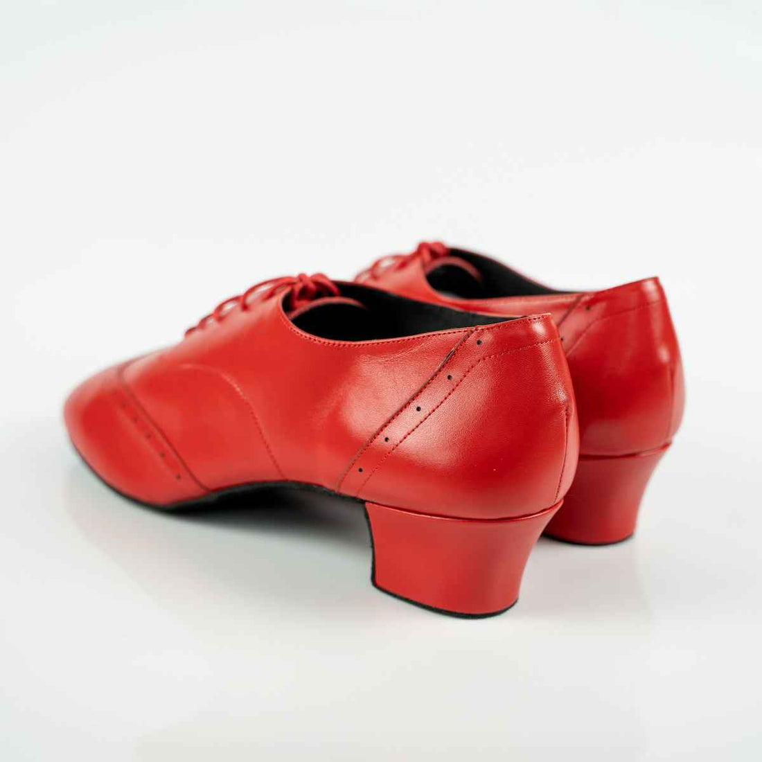 Polanski Red Cuban Heels Mambo Shoes – Premium Unisex Latin & Ballroom Dance Shoes