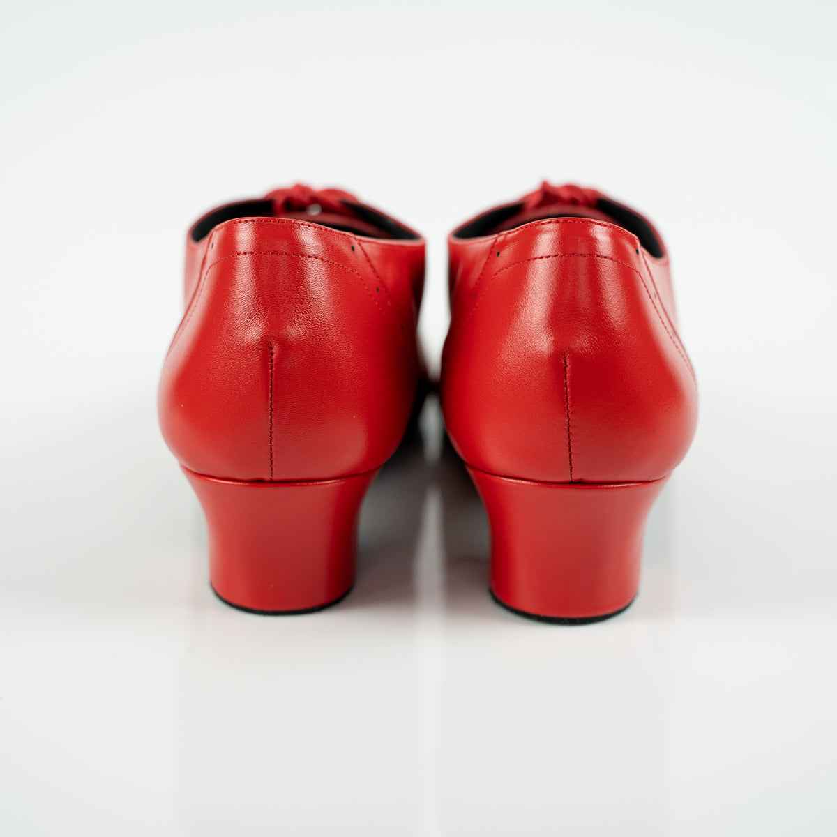 Polanski Red Cuban Heels Mambo Shoes – Premium Unisex Latin & Ballroom Dance Shoes