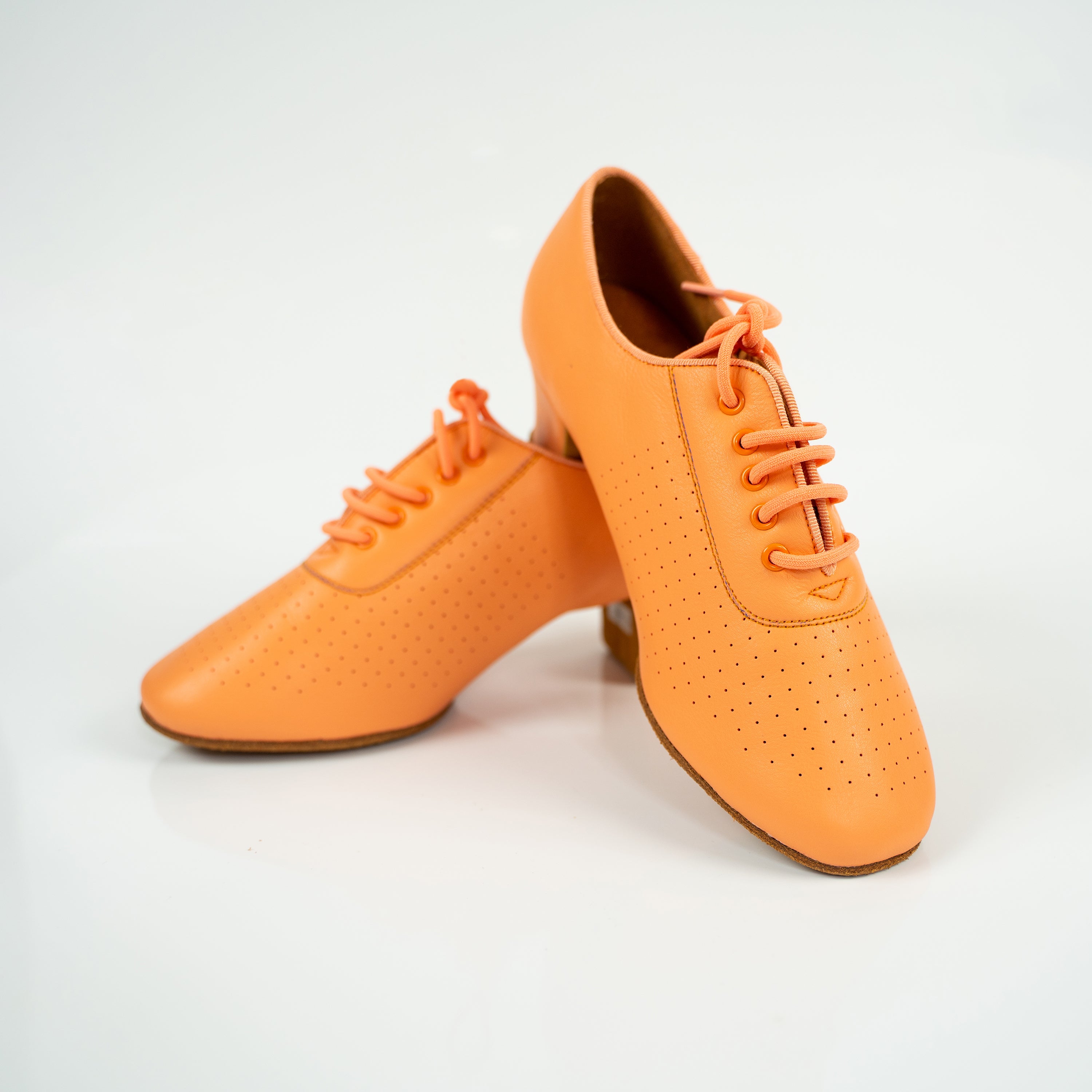 Nina Orange Cuban Heel Leather Dance Practice Shoes with Suede Sole US9.5/EUR41 Nina Orange Cuban Heel Leather Dance Practice Shoes with Suede Sole US9.5/EUR41