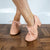 Nina Pink Cuban Heel Leather Dance Practice Shoes with Suede Sole