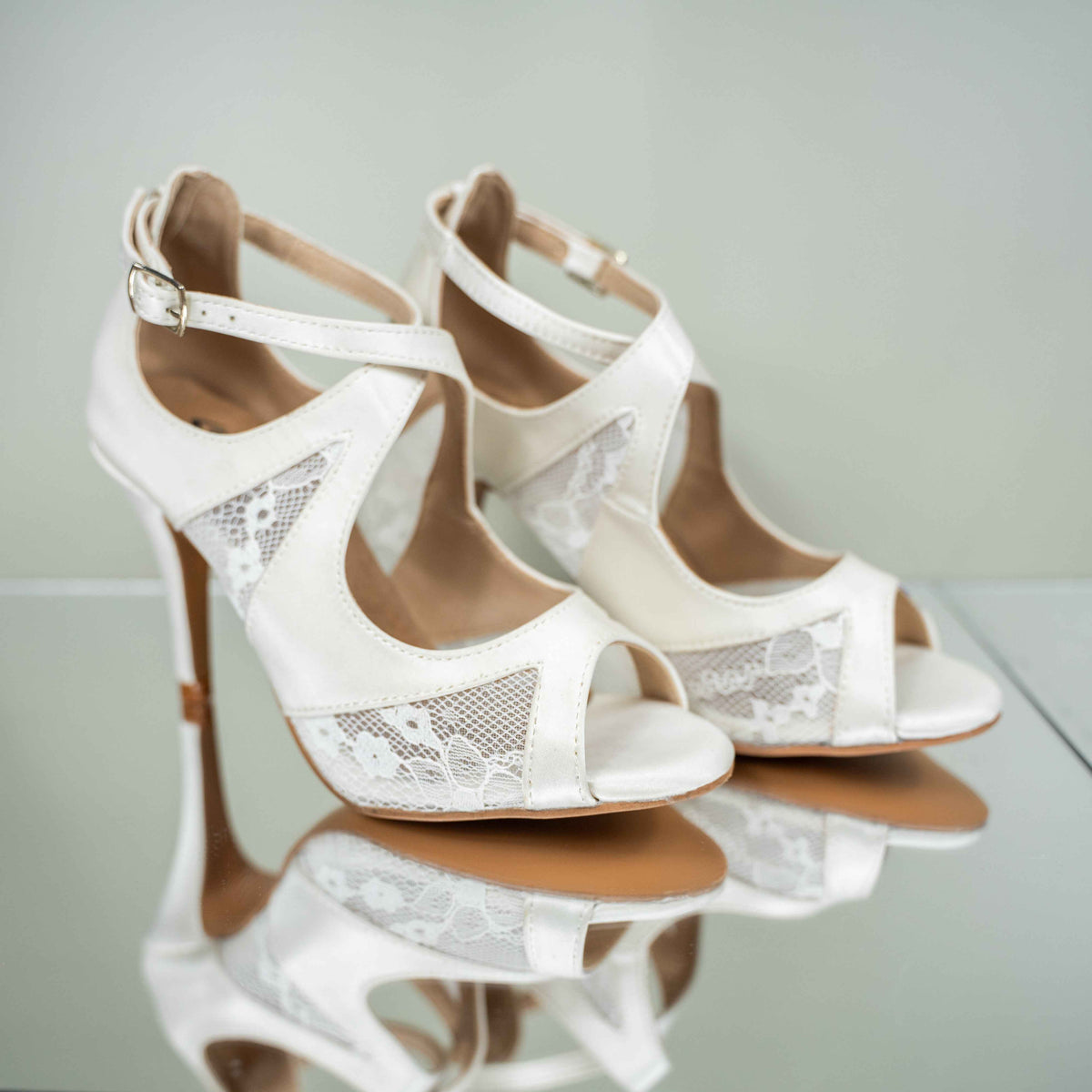 Lisa White Bridal Dance Heels