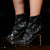 Reina Black Pointed-Toe Dance Boots