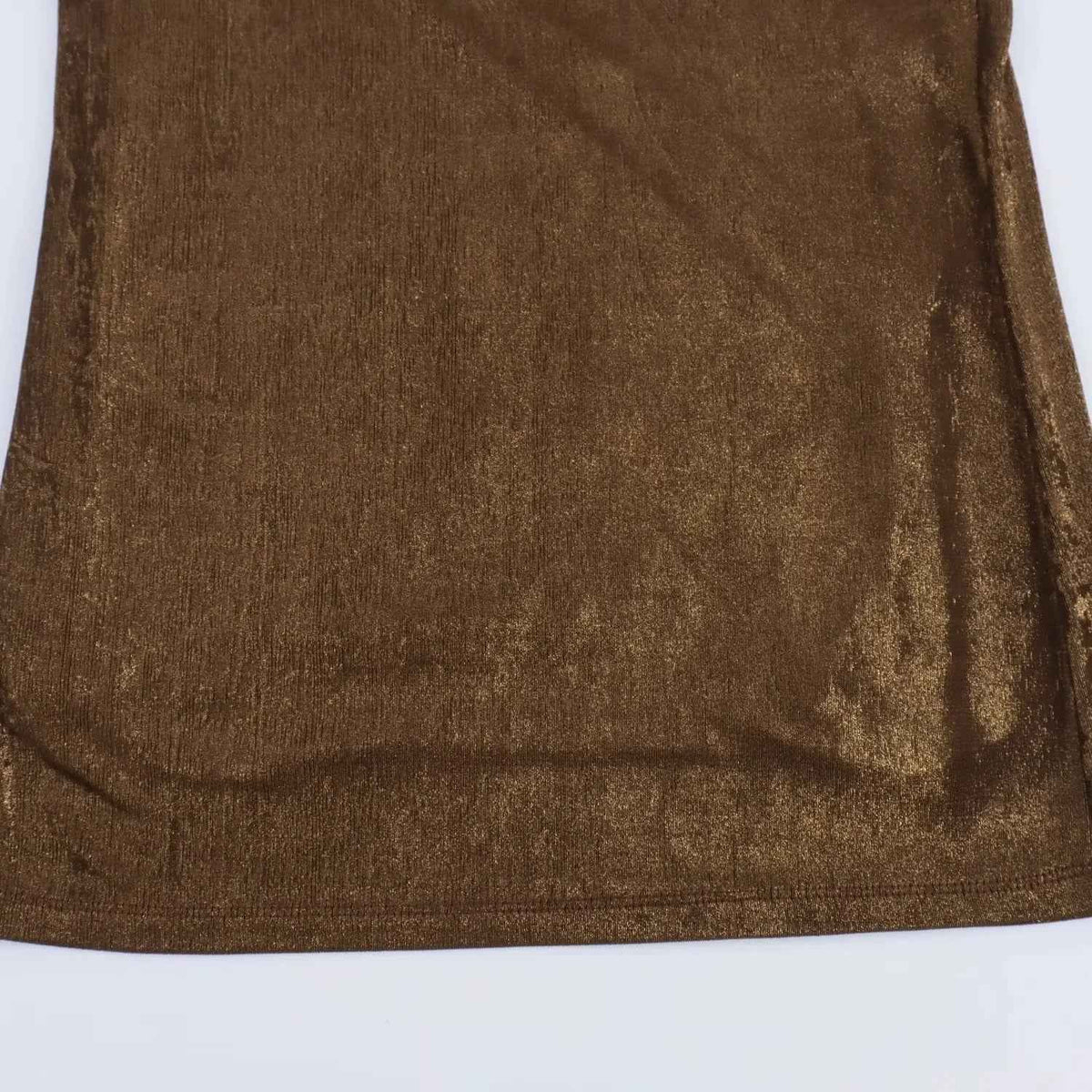Dark Gold Evening Dress with Open Back