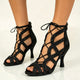 Rita Black Rhinestone Salsa Bachata Latin Dance Shoes for Women