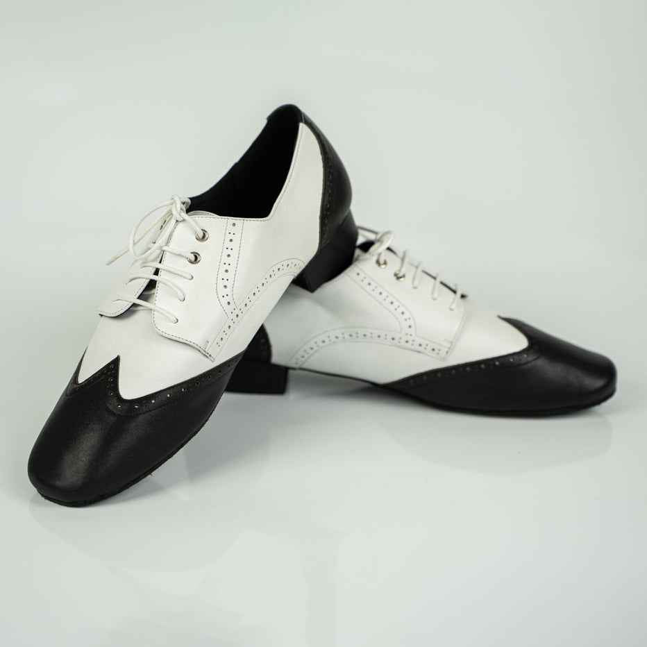 Lucas B&W Mambo Premium Dance Shoe – Unisex Nappa Leather Latin & Ballroom Footwear