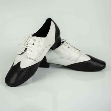 Lucas B&W Mambo Premium Dance Shoe – Unisex Nappa Leather Latin & Ballroom Footwear