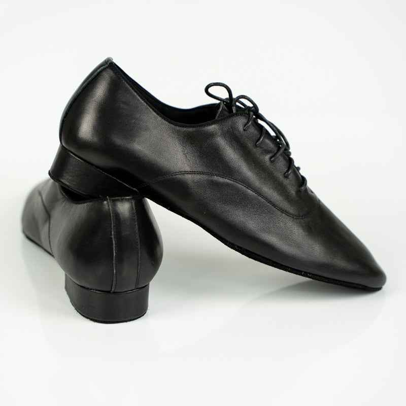 Bruno Classic Men’s Latin Ballroom Salsa Black Leather Dance Shoes – Premium Nappa Leather