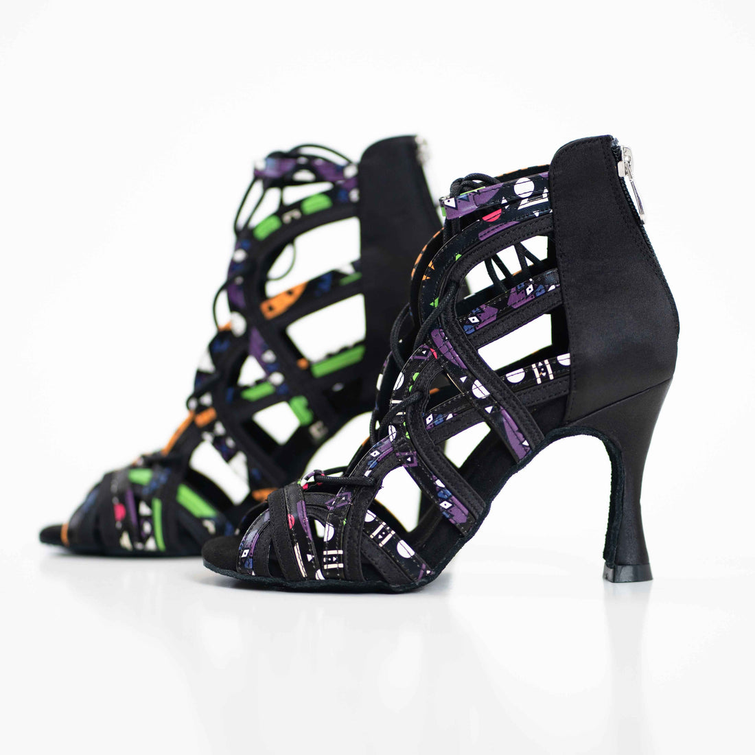 Rita Camouflage Salsa Bachata Latin Dance Shoes