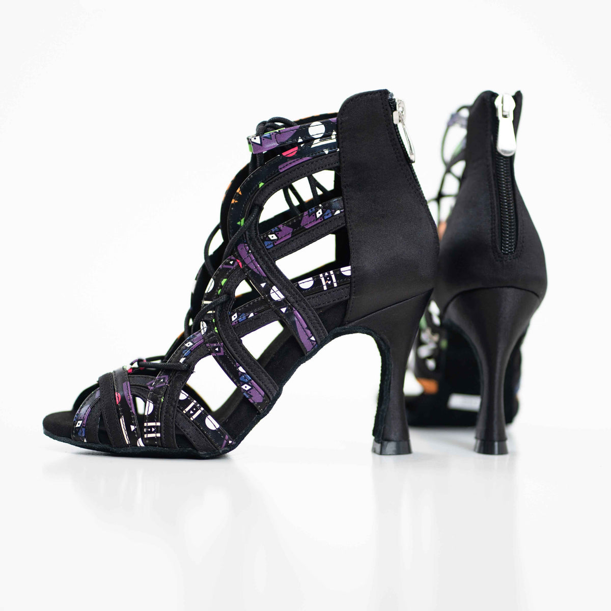 Rita Camouflage Salsa Bachata Latin Dance Shoes