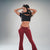 Caged Sexy Cut-Out Bell Bottom Dance Pants-Zijistyle