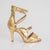 Athena Golden Open Toe Stiletto Dance Shoes