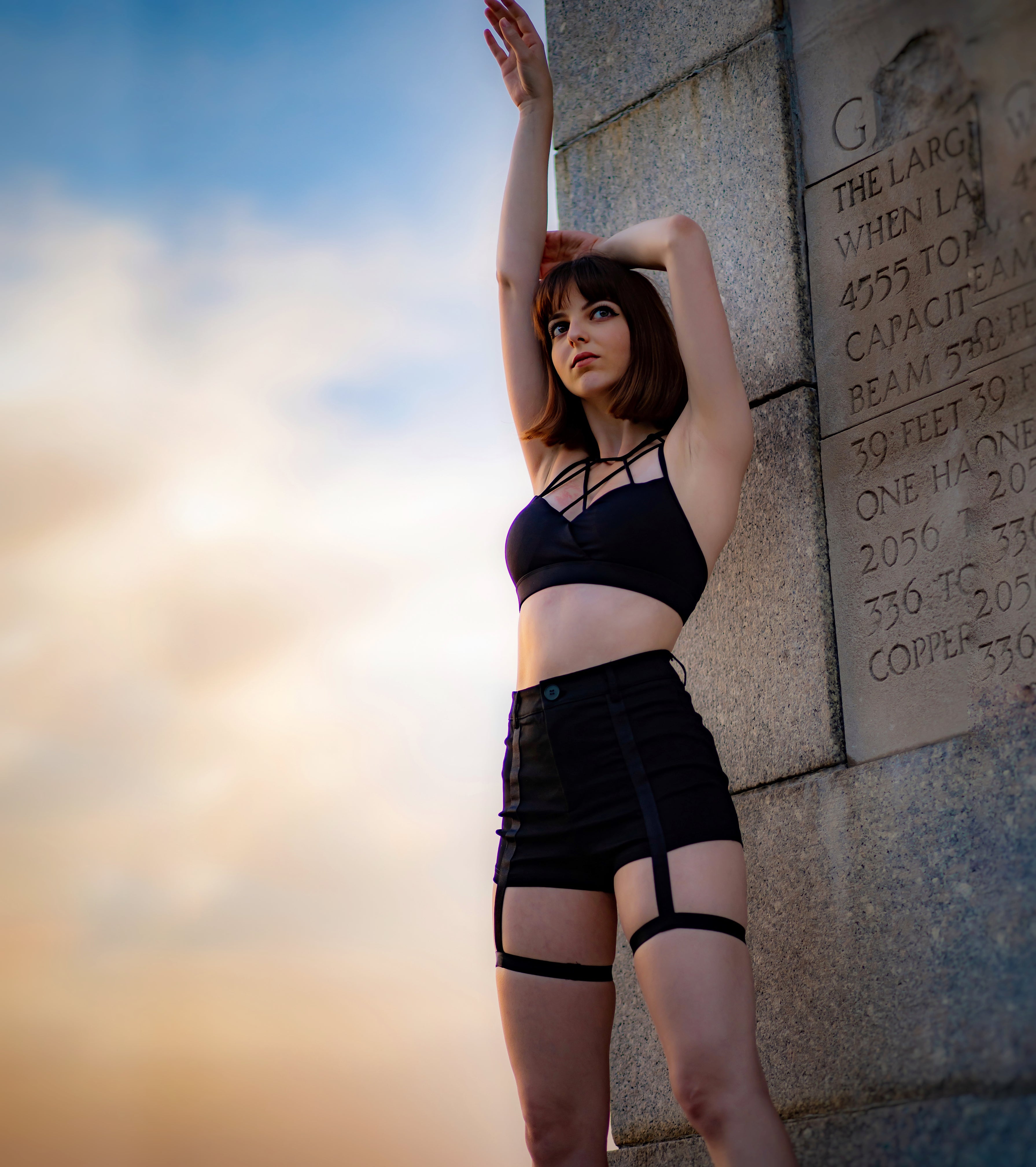 Shorts with Attached Garters M Shorts with Attached Garters M