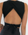 MOB Women Open Back Croptop with Tie Back