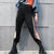 Zipper Side Slit Pants