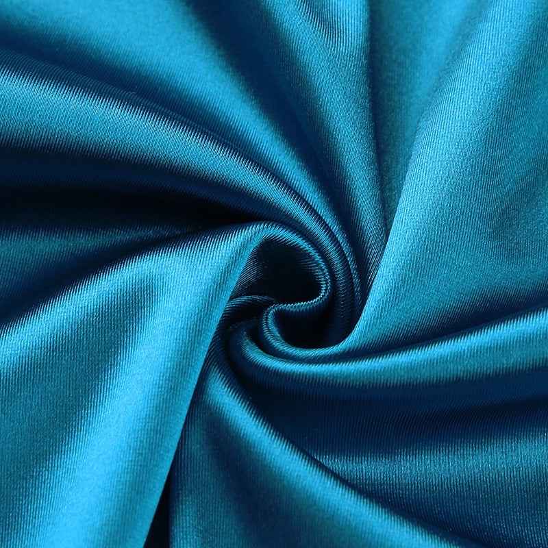 Blue Belle High Slit Shimmer Dress